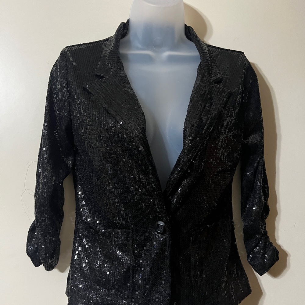 Black Sequin Women's Jacket